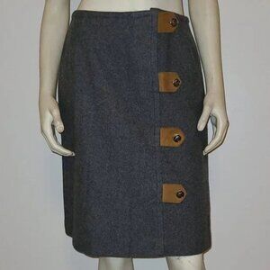 Vintage Wool Military Style Steampunk Skirt